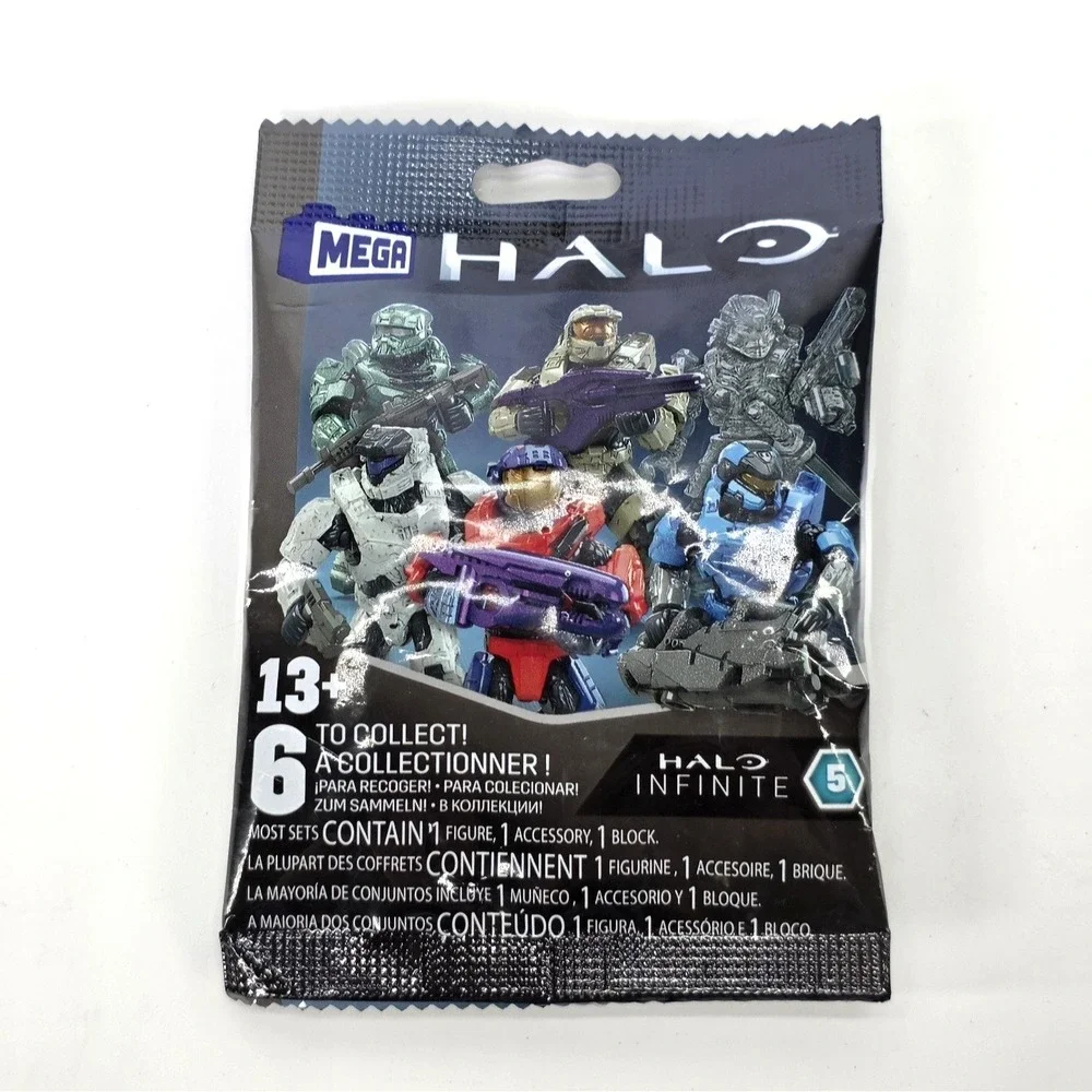 Mega Construx Halo Infinite Series 5 Blind Bag 44TC Blue Orange Spartan Pilot